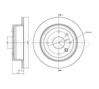 2x Disco freno pieno 23-0953 METELLI per CHEVROLET DAEWOO