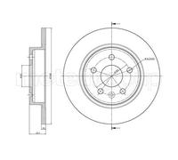 Metelli Dischi Freno Post. Astra J 03/05-> 23-1002C