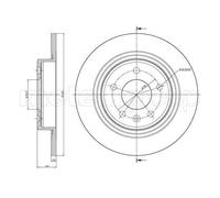 2x Disco freno pieno 23-1004C METELLI per OPEL CHEVROLET VAUXHALL