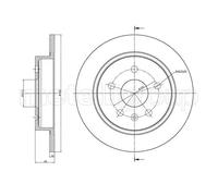 2x Disco freno pieno 23-1008C METELLI per OPEL SAAB CHEVROLET