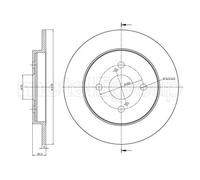 2x Disco freno pieno 23-1013C METELLI per ASTON MARTIN TOYOTA
