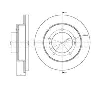 2x Disco freno pieno 23-1096 METELLI per SUZUKI JIMNY Fuoristrada chiuso