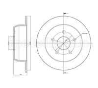2x Disco freno pieno 23-1116C METELLI per JEEP GRAND CHEROKEE II