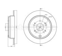 2x Disco freno pieno 23-1135C METELLI per HONDA CR-V II