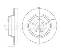2x Disco freno pieno 23-1146C METELLI per MERCEDES-BENZ CLASSE S SL