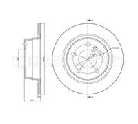 2x Disco freno pieno 23-1366C METELLI per BMW 1 2 Coupé 2 Cabriolet