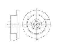 2x Disco freno pieno 23-1397C METELLI per SUBARU OUTBACK LEGACY IV