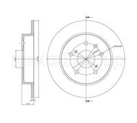 Metelli Disco freno posteriore Ø278 mm pieno per Suzuki SX4 Gy 1.6 VVT 2.0 – 2x