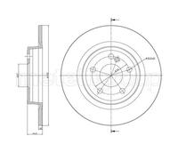 2x Disco freno pieno 23-1463C METELLI per MERCEDES-BENZ CLA Coupé CLASSE GLA