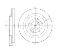 2x Disco freno pieno 23-1472C METELLI per HYUNDAI i40 I CW i40 I
