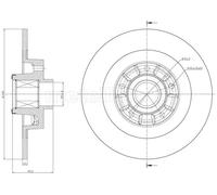 2x Disco freno pieno 23-1502 METELLI per RENAULT GRAND SCÉNIC III TALISMAN