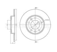 2x Disco freno pieno 23-1509C METELLI per PEUGEOT 308 II 308 I 308 SW II