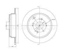 2x Disco freno pieno 23-1518C METELLI per HONDA CR-V III CR-V IV