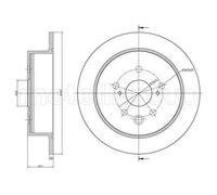 METELLI 2X Disco Freno Ø291Mm Anteriore Voll Per Lexus IS II 250 220D 23-1545C