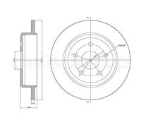 2x Disco freno pieno 23-1546C METELLI per JEEP COMMANDER GRAND CHEROKEE III