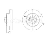 2x Disco freno pieno 23-1758C METELLI per SUZUKI SWIFT IV