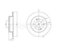 2x Disco freno pieno 23-1761C METELLI per HYUNDAI i10 II i10 III