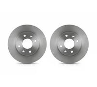 2x Disco freno pieno 231-03-015 ABAKUS per RENAULT DACIA