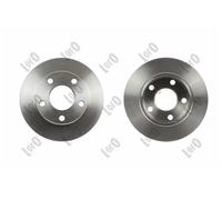 2x Disco freno pieno 231-04-002 ABAKUS per AUDI VW SKODA