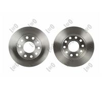 2x Disco freno pieno 231-04-023 ABAKUS per AUDI SEAT