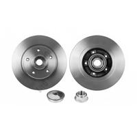 2x Disco freno pieno 231-04-039 ABAKUS per RENAULT GRAND SCÉNIC III FLUENCE