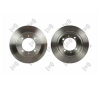 2x Disco freno pieno 231-04-045 ABAKUS per MITSUBISHI VOLVO