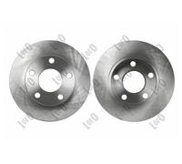 2x Disco freno pieno 231-04-054 ABAKUS per AUDI VW