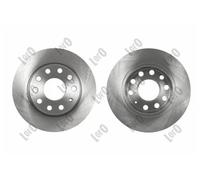 2x Disco freno pieno 231-04-111 ABAKUS per AUDI SEAT