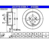 Ate Disco Freno Posteriore - Subaru Forester (13-) 410384