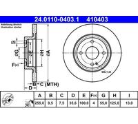 ATE 24.0110-0403.1 Disco freno per MAZDA