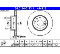 ATE Discofreno 24.0114-0113.1