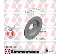 ZIMMERMANN 280.3181.20 Disco freno