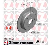 ZIMMERMANN 280.3185.20 Disco freno