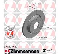 2x Disco freno pieno 370.3079.20 ZIMMERMANN per MAZDA 5 3 Tre volumi 3