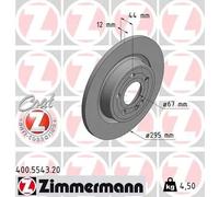 2x Disco freno pieno 400.5543.20 ZIMMERMANN per MERCEDES-BENZ CLASSE A CLA GLB