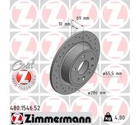 2x Disco freno pieno 480.1546.52 ZIMMERMANN per SAAB 9-5 9-5 Familiare