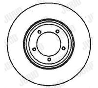 2x Disco freno pieno 561352JC JURID per LAND ROVER RANGE ROVER I DISCOVERY I