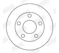 2x Disco freno pieno 562005JC JURID per AUDI VW