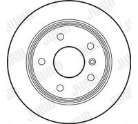 2x Disco freno pieno 562149JC JURID per MERCEDES-BENZ VANEO