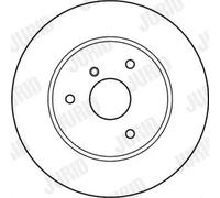 2x Disco freno pieno 562155JC JURID per SMART FORTWO Coupé FORTWO Cabrio CABRIO