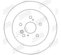 2x Disco freno pieno 562276JC JURID per TOYOTA AVENSIS VERSO AVENSIS Liftback