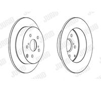 2x Disco freno pieno 562415JC JURID per TOYOTA COROLLA COROLLA Familiare