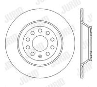 Jurid Disco freno 562438JC Ø302 mm pieno rivestito per Audi A6 Avant 2 pezzi