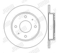 2x Disco freno pieno 562574JC JURID per SMART MITSUBISHI