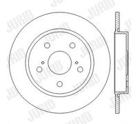 2x Disco freno pieno 562599JC JURID per TOYOTA AURIS COROLLA Tre volumi