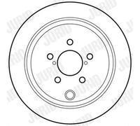 JURID Disco freno 562660JC Ø286 Pieno per Subaru, Toyota