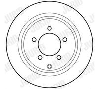 2x Disco freno pieno 562756JC JURID per CHRYSLER JEEP DODGE