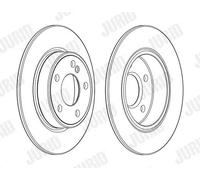 2x Disco freno pieno 562995JC JURID per MERCEDES-BENZ CLA Coupé CLASSE A