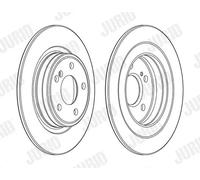 2x Disco freno pieno 563140JC JURID per MERCEDES-BENZ CLA Coupé CLASSE GLA