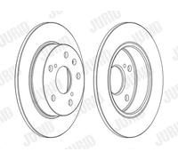 2x Disco freno pieno 563141JC JURID per SUZUKI SX4 S-CROSS VITARA S-CROSS